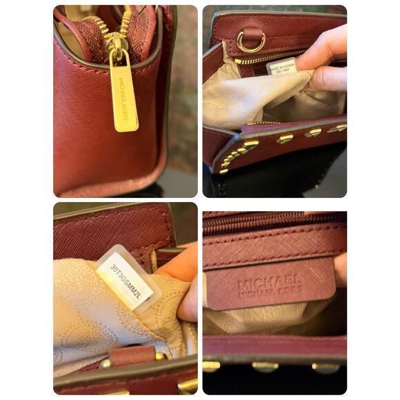 EUC Michael Kors Studded “Selma” Leather Crossbody/Clutch - Picture 7 of 8